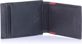 img 1 attached to Guess Leather Pocket Wallet Charcoal