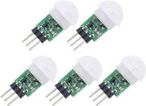 img 4 attached to 📢 Onyehn IR Pyroelectric Infrared PIR Motion Sensor Detector Modules DC 2.7 to 12V(Pack of 5pcs): Enhance Your Security with Reliable Motion Detection