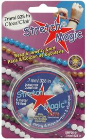 img 1 attached to 🔮 Clear 0.7mm Stretch Magic Bead and Jewelry Cord by Pepperell - 5m Length