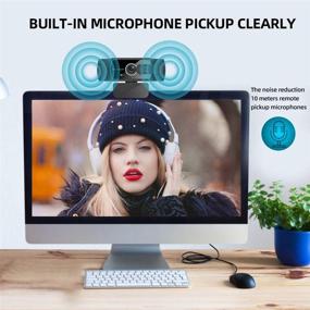 img 1 attached to 🎥 High-Definition 1080P Webcam with Mic, Sherry Wide Angle Camera with Privacy Cover & Tripod - Perfect for PC, Laptop Streaming, Game Recording, Conferences - Plug and Play USB Webcam