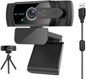 img 4 attached to 🎥 High-Definition 1080P Webcam with Mic, Sherry Wide Angle Camera with Privacy Cover & Tripod - Perfect for PC, Laptop Streaming, Game Recording, Conferences - Plug and Play USB Webcam