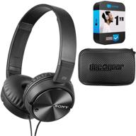 sony noise cancelling headphones bundle with deco gear hard case and 1 year extended protection plan logo