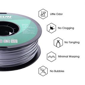 img 1 attached to 🖨️ ESUN Silver Filament 3D Printer with Optimized Diameter