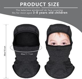 img 3 attached to Ultimate Protection: Balaclava Windproof Covering Weather Children Boys’ Accessories featuring Hats & Caps