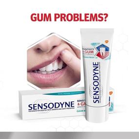 img 2 attached to 🦷 Sensodyne Sensitivity & Gum Sensitive Toothpaste: Gingivitis Treatment, Clean & Fresh - 4 Pack of 3.4 Oz Tubes