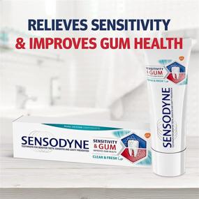 img 3 attached to 🦷 Sensodyne Sensitivity & Gum Sensitive Toothpaste: Gingivitis Treatment, Clean & Fresh - 4 Pack of 3.4 Oz Tubes