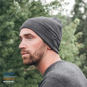 img 1 attached to 🧢 Stay Warm & Stylish with MERIWOOL Unisex Merino Wool Cuff Beanie Hat in Various Colors