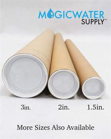img 1 attached to Packaging & Shipping Supplies: Mailing Tube Caps by MagicWater Supply