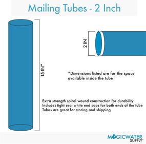 img 2 attached to Packaging & Shipping Supplies: Mailing Tube Caps by MagicWater Supply