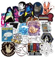 🖖 70pcs star trek stickers: perfect decals for laptops, books, cars, and more - arpa dxqx logo