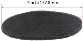 img 2 attached to Utoolmart 7 Inch Scrubber Scouring Pads 1200-Grits Drill Scuffing Disc: Get Effective Surface Conditioning with Gray 8 pcs!