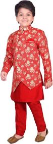 img 2 attached to AHHAAAA Ethnic Sherwani Kurta Pyjama Boys' Clothing - Suits & Sport Coats