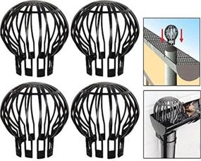 img 3 attached to Pack of 4 Massca Downpipe Gutter Balloon Guards - Enhanced Filter Strainers for Optimal Performance