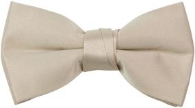 img 4 attached to 🎀 Burgundy Boys' Bow Tie - Pre Tied Banded Accessory by Spring Notion