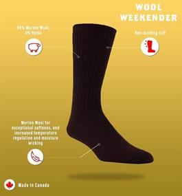 img 2 attached to 🧦 Lightweight Merino Wool Non-binding Casual Socks - 96%, Pack of 3