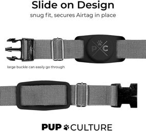 img 1 attached to Pup Culture Airtag Dog Collar Holder: Safeguard Your Dog with the Best Airtag Case for Collars