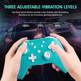 img 1 attached to 🎮 Updated Version: Switch Controllers for Switch/Switch Lite - Wireless Pro Controller with NFC, Home Wake-Up Function, Gyro Axis Support, Turbo, and Dual Vibration