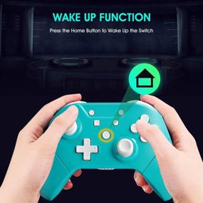 img 3 attached to 🎮 Updated Version: Switch Controllers for Switch/Switch Lite - Wireless Pro Controller with NFC, Home Wake-Up Function, Gyro Axis Support, Turbo, and Dual Vibration