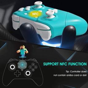 img 2 attached to 🎮 Updated Version: Switch Controllers for Switch/Switch Lite - Wireless Pro Controller with NFC, Home Wake-Up Function, Gyro Axis Support, Turbo, and Dual Vibration