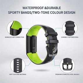 img 3 attached to Замена силикона NotoCity Fitbit Black Green