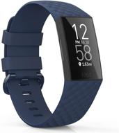 💦 waterproof replacement bands for fitbit charge 4/ charge 3: stylish wristbands for women and men logo