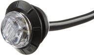 maxxima m09300ycl amber led clear lens combination clearance marker light - 3/4 inch round logo