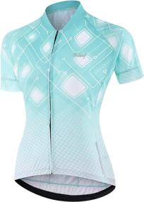 img 4 attached to BALEAF Women's Cycling Bike Jersey Short Sleeve Breathable Bicycle Shirt with 4 Rear Pockets and UPF 50+ Protection