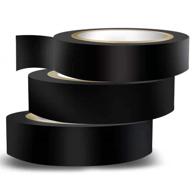 wapodeai 3pcs electrical tape - flame retardant & high temperature resistant indoor/outdoor electric tape, premium black waterproof tape, 0.62 in x 49 ft logo