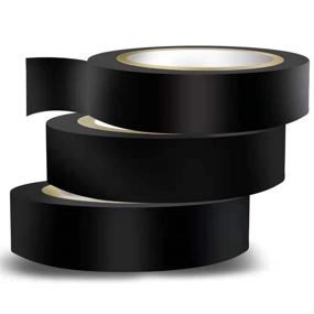 img 4 attached to Wapodeai 3PCS Electrical Tape - Flame Retardant & High Temperature Resistant Indoor/Outdoor Electric Tape, Premium Black Waterproof Tape, 0.62 in X 49 ft