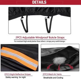 img 2 attached to 🏍️ ClawsCover ATV Cover 3XL - Heavy Duty Waterproof 420D Oxford Cloth Quad ATC 4 Wheeler Cover with All-Season Weather Proof Outdoor UV Protection for Kawasaki Yamaha Suzuki Honda Polaris