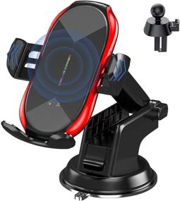 img 4 attached to 📱 YITUMU Wireless Car Charger Mount: Fast Charging Auto-Clamping Phone Holder for Galaxy S20/S10/S9/S8, iPhone12/11/XS/X/8P/8