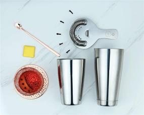 img 3 attached to 🍸 Boston Shaker Set Unweighted Professional: Elevate Your Mixology Game!