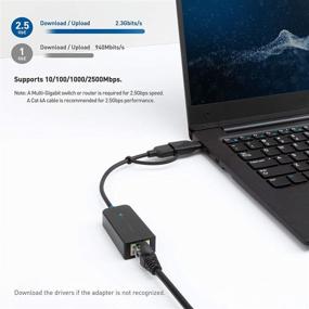 img 3 attached to 🔌 Адаптер Ethernet Cable Matters USB C на 2,5 гигабит (Ethernet 2,5 гигабит на USB C) - Совместим с USB4, Thunderbolt 4 и Thunderbolt 3