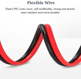 img 1 attached to 🔌 2x 3 Фт. SAE Удлинительный кабель 10AWG - Быстроразъемный проводной гарнитур с разъемом SAE для солнечных панелей, домов на колесах, мотоциклов, автомобилей, тракторов - 10-ми толщины автомобильного аккумулятора - длина 1 м