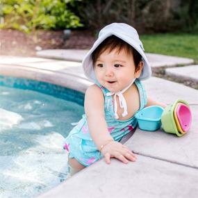 img 1 attached to Baby Breathable Swim & Sun Bucket Hat by green sprouts - Discover the Perfect Hat for Play