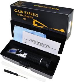 img 3 attached to 🔍 Salinity Refractometer ATC for Sodium Chloride (NaCl) Salt Levels, Sea Water Brine Seawater Testing Kit for Food Industry, Pickles, Soy Sauce | ±0.2% Accuracy