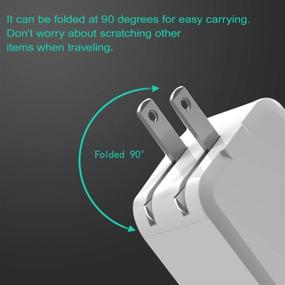 img 1 attached to Сетевая зарядка с сертификатом для iPhone и AirPods, складная