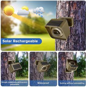 img 3 attached to 🏠 Solar Driveway Alarm Wireless Long Range Weatherproof, Rechargeable Outdoor Driveway Motion Sensor Alert 3000ft Expandable and Easy-to-Use Upgraded Design Perimeter Gate Alarm System (2 Sensor + 1 Receiver)