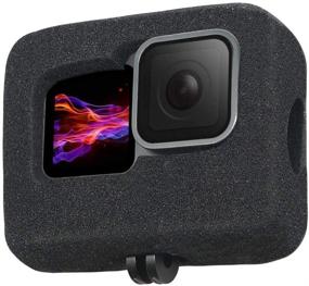 img 4 attached to 🎤 Windslayer Foam Case for Gopro Hero 10/9 Black - Wind Noise Reduction, Compatible Housing Cover & Frame Case for Optimal Audio Recording