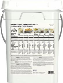 img 2 attached to Augason Farms Breakfast and Dinner Variety Pail: 4 Gallon Emergency Food Supply for Everyday Meals