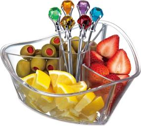 img 1 attached to 🌿 Prodyne GS 7 C Garnish Server Clear: Organize and Showcase Fresh Garnishes with Style