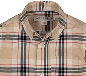 img 3 attached to Boys' Long Sleeve Stretch Poplin Button Down Shirt by Hope & Henry