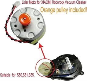 img 2 attached to Roborock S50 S51 S55 Lidar Motor Power Vacuum Cleaner Accessories: Premium Metal LDS Mini Replacement Parts with Cable for Effective Distance Sensing