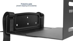 img 1 attached to 🖥️ VIVO MOUNT-PC03V: Регулируемый стальной настенный кронштейн для универсального ПК - Организуйте и защитите ваш компьютерный корпус с открытым креплением - Черный