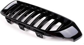 img 1 attached to SNA F32 Kidney Grill Compatible For 4 Series F32 F33 F36 (2014-2019) F82 F83 M4 F80 M3 (2015-2019) (Gloss Black Single Slat ABS Grille
