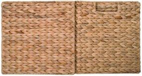img 1 attached to 🧺 Westerly 2 Decorative Hand-Woven Small Water Hyacinth Wicker Storage Basket: Ideal 16x11x11 Solution for Shelving Units