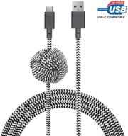 удобство зарядки с улучшенным кабелем native union night usb-c на usb-a логотип