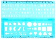 📏 3-in-1 lettering stencil folding ruler: perfect for precision and creativity! logo