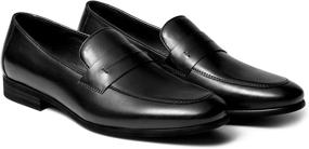 img 3 attached to Genuine Leather Formal Loafers Classic Men's Shoes in Loafers & Slip-Ons