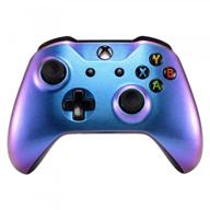 🎮 extremerate purple and blue chameleon front housing shell faceplate for xbox one x & xbox one s controller model 1708 - controller not included logo